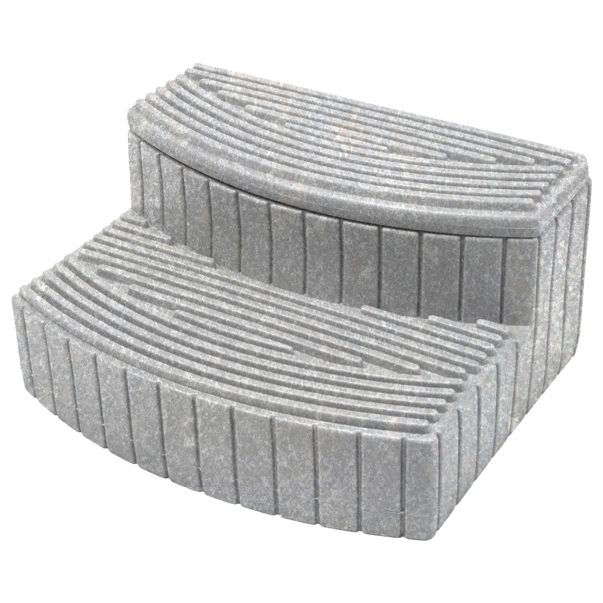 Good Ideas Stora Step — Light Granite, Durable Plastic, Hinged Lid, Model# SSTEP-LIG